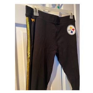 VS PINK STEELERS LEGGINGS